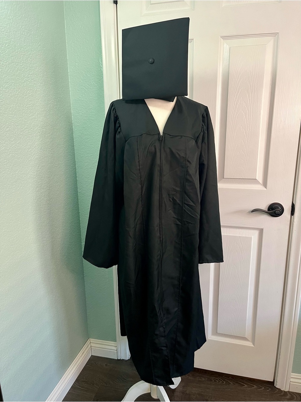 Graduation cap and gown